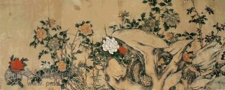 福海 花卉 横幅 纸本