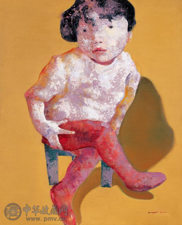 郭晋 2000年作 小板凳系列No.4 布面油画