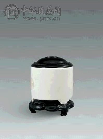 明末 德化白釉直筒三足香炉