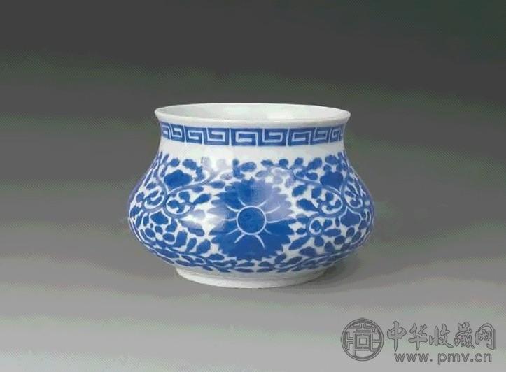 清光绪 青花花卉小炉