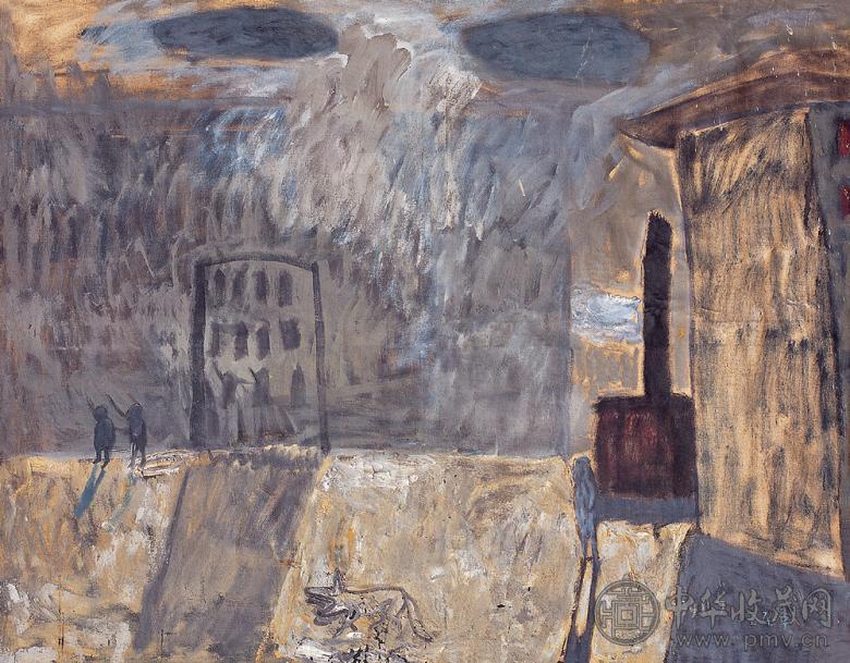 王玉平 1991年作 风景 布面 油画