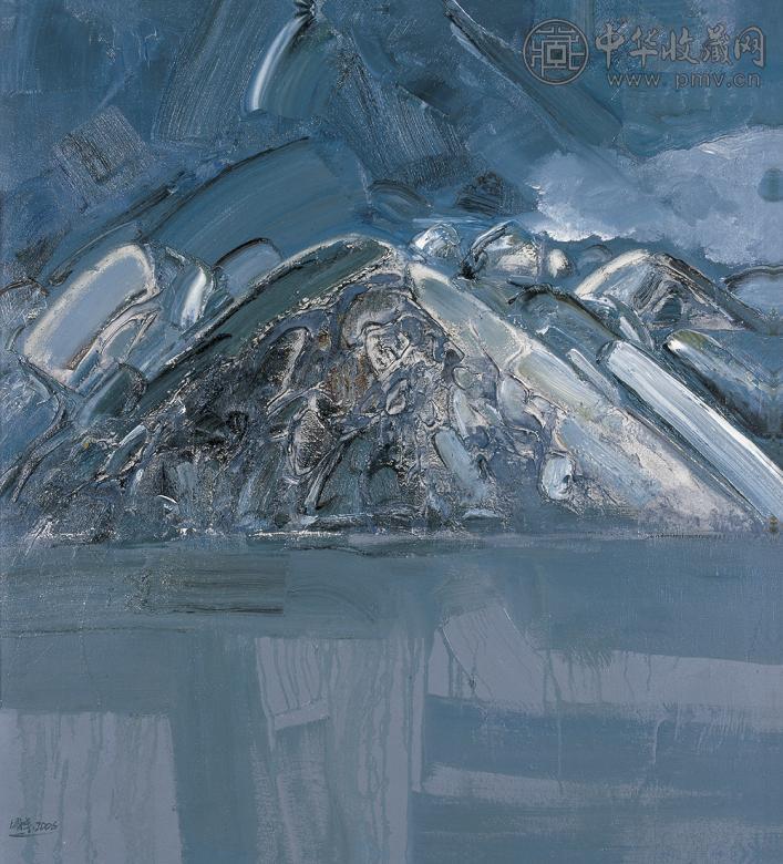 叶国丰 2006年作 寒江之二 布面 油画