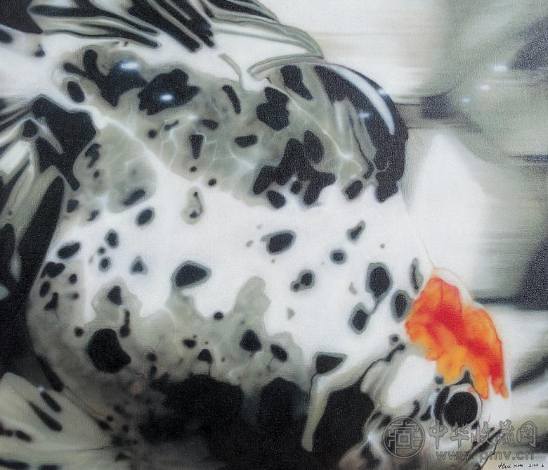 惠欣 2000年作 观赏鱼之二十六 布面 油画