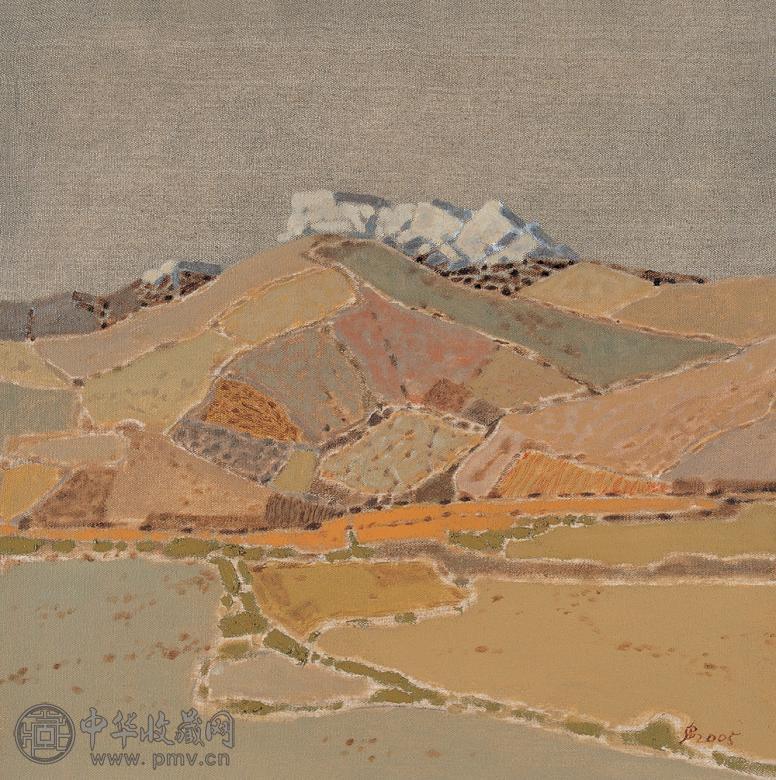 何天泉 2005年作 风景系列之十三 布面 油画