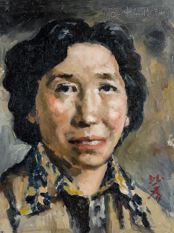 沙耆 隔壁的女邻居 布面 油画