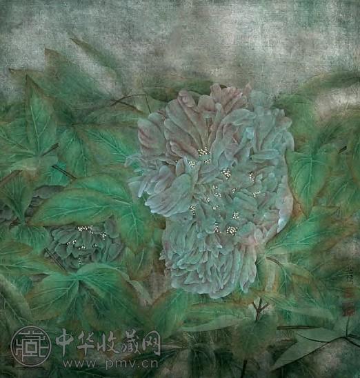 江宏伟 当代 花卉 镜心