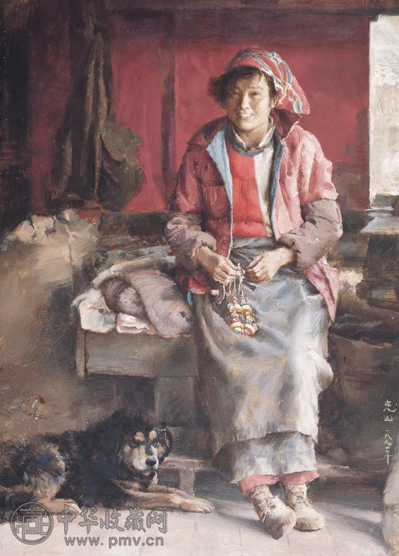 杨克山 郎卡的女人 布面 油画