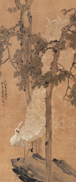 张书旂 缟衣仙子 立轴 设色纸本