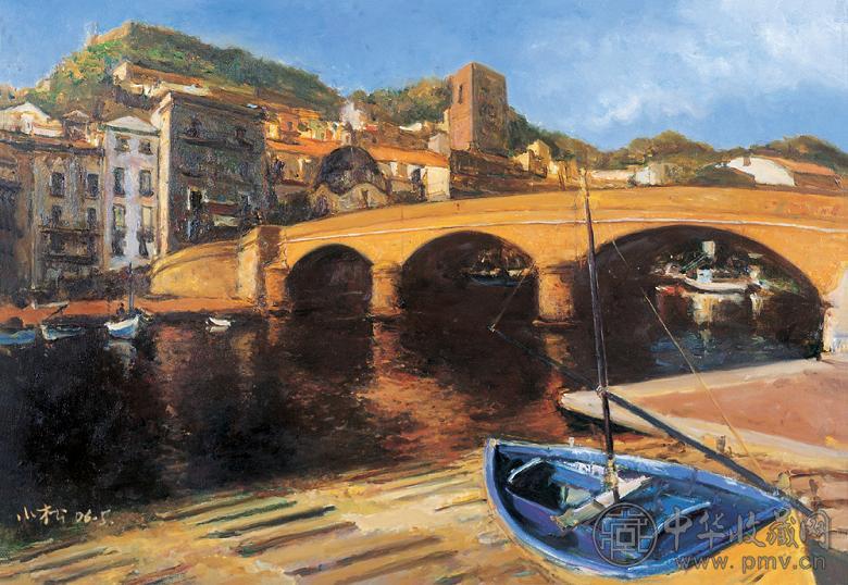 周小松 2006年作 岸边 布面 油画