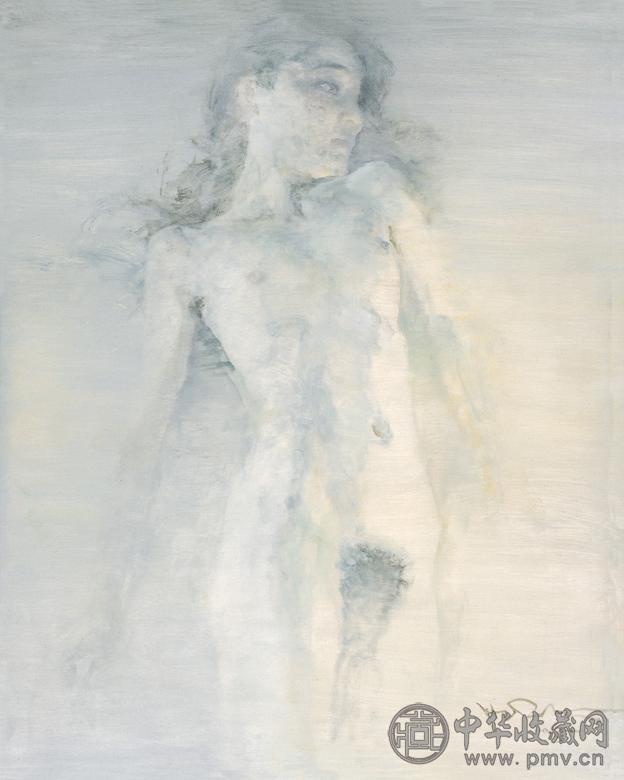 何多苓 2005年作 躺着的女孩No.2 布面 油画