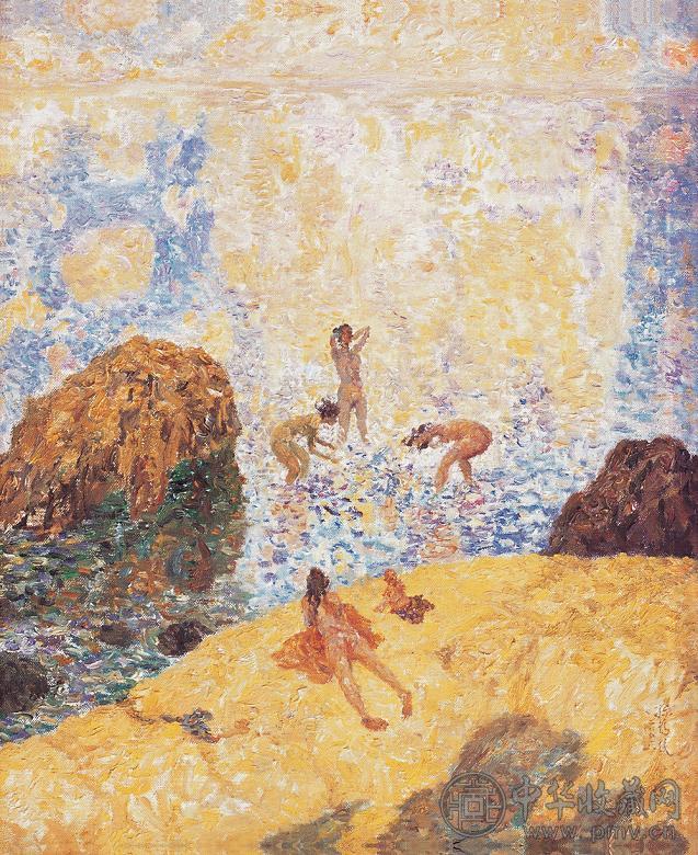 孙为民 2002年作 浴 布面 油画