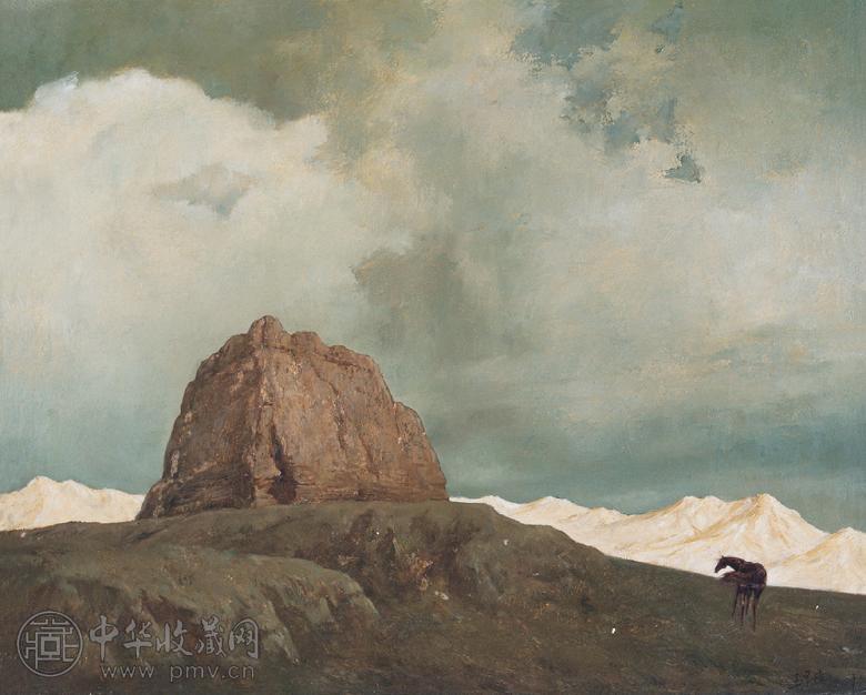 王崇德 丝绸古道 布面 油画