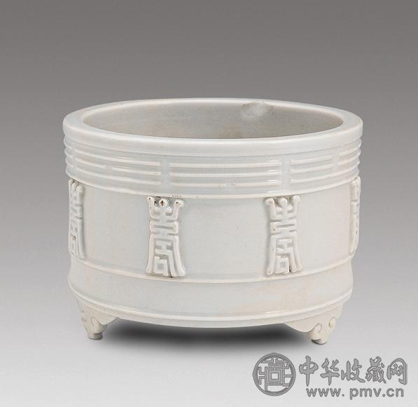 清中期 建窑八卦纹寿字炉(1件)