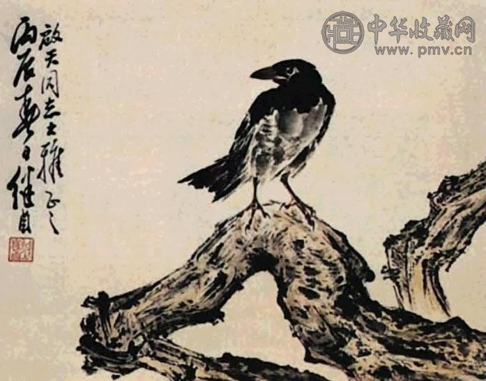 刘继卣 花鸟 镜心