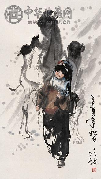 梁培龙 骆驼 镜心