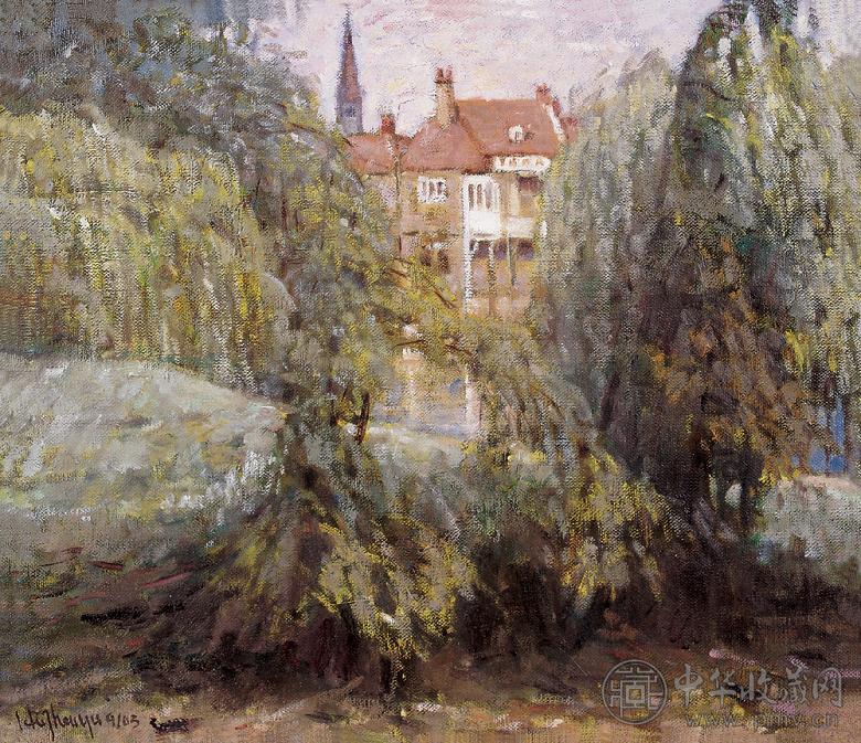 胡振宇 剑河 布面 油画