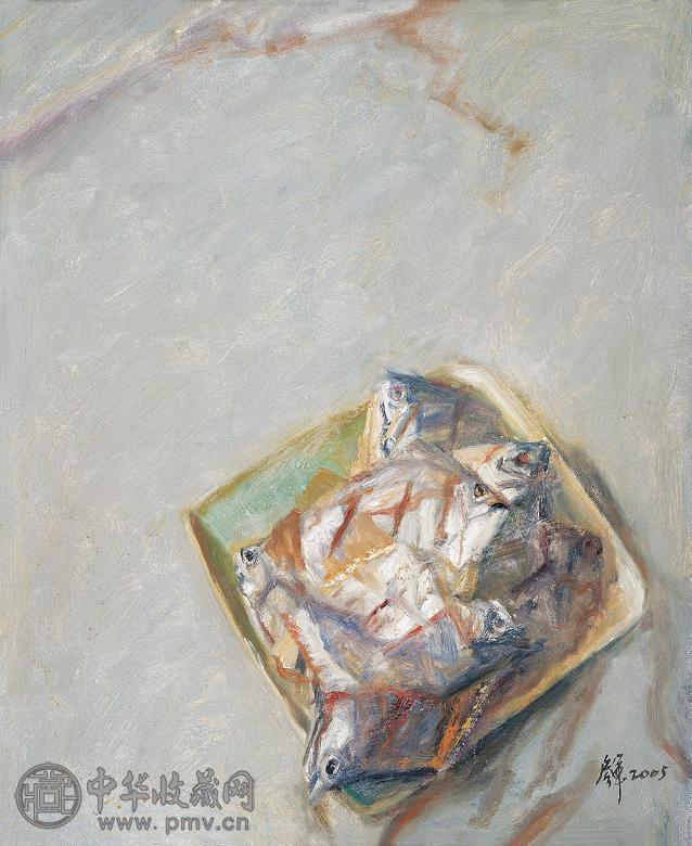 杨参军 2005年作 鱼系列 布面 油画