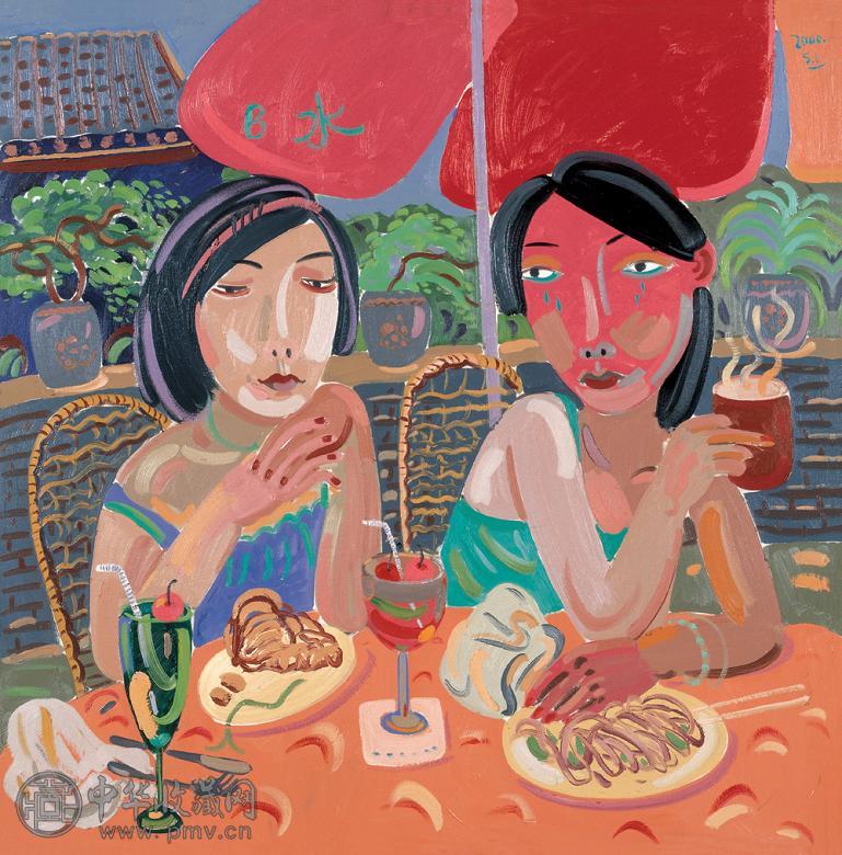 申玲 完美女人 布面 油画