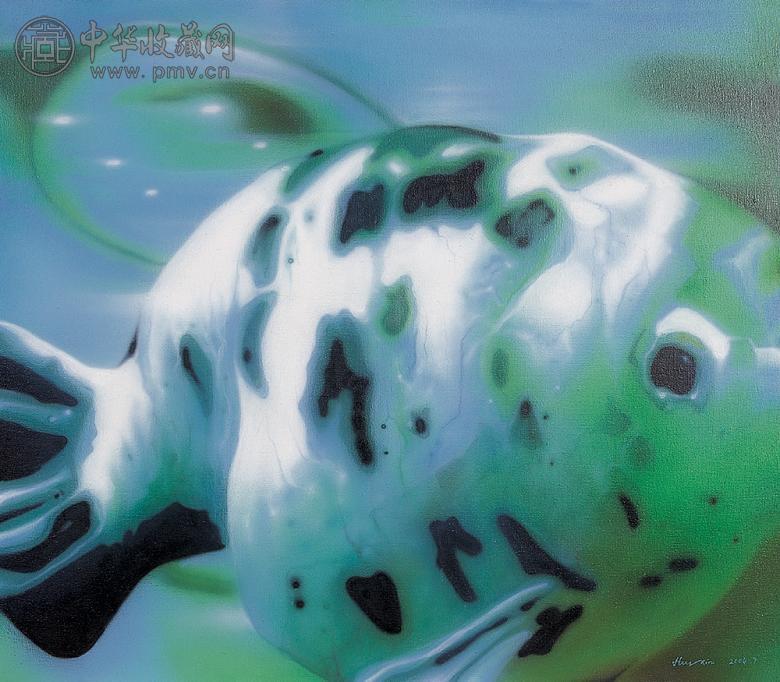 惠欣 2004年作 观赏鱼之三十二 布面 油画