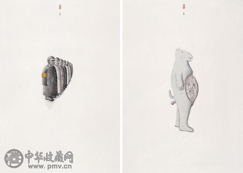 季大纯 版画(二件) 纸本 版画