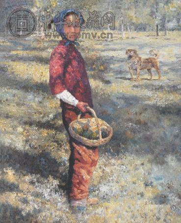 孙为民 2005年作 少女 布面 油画