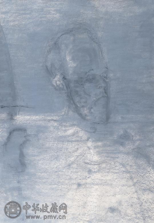 毛焰 2000年作 肖像 布面 油画