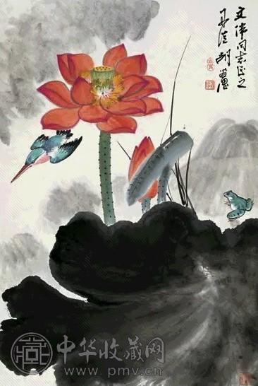 胡若思 花鸟 立轴 纸本