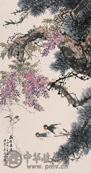 张辛稼 花鸟 立轴 纸本