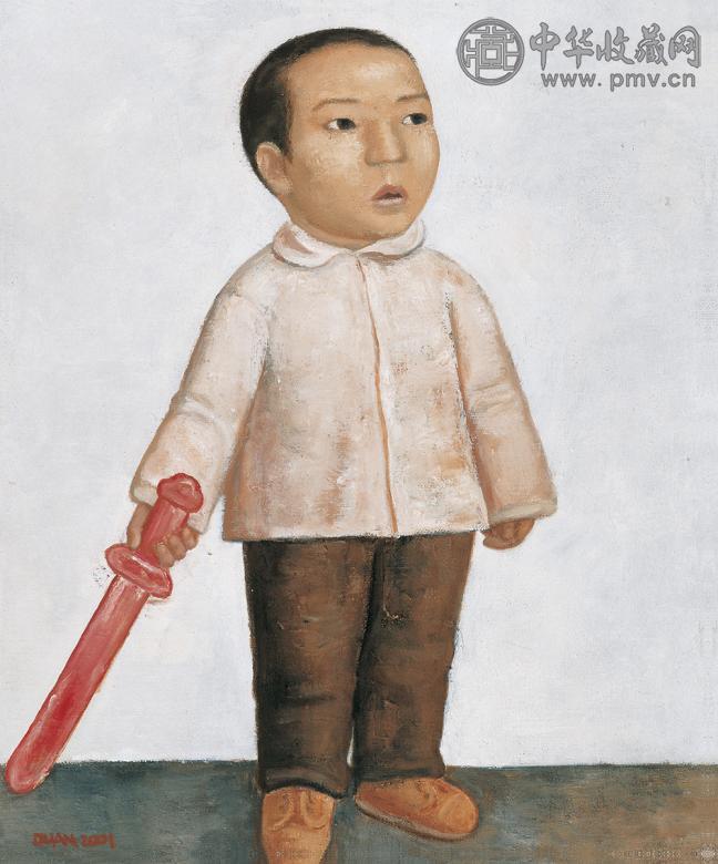 段建伟 宝剑 布面 油画