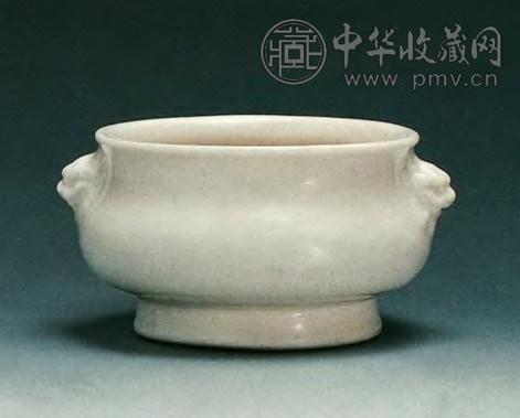 清初 德化白釉狮耳炉