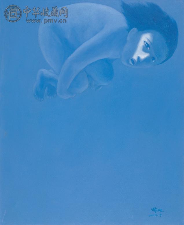 摩根 2003年作 潜水者 布面 油画