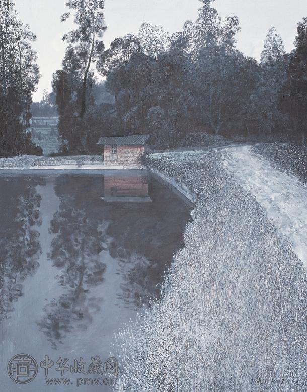 王龙生 2005年作 河塘 布面 油画