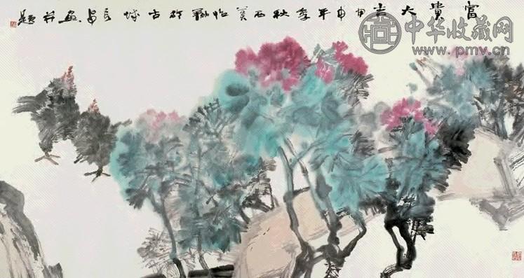 姜怡翔 富贵大吉 镜心 设色纸本