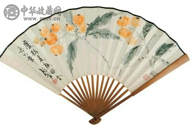 陶寿伯 庐橘 书法 扇面 纸本