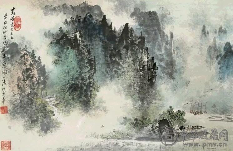 陶一清 1983年 晓雾春意 镜心 设色纸本