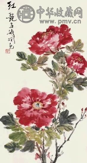 王雪涛 红艳 立轴 设色纸本