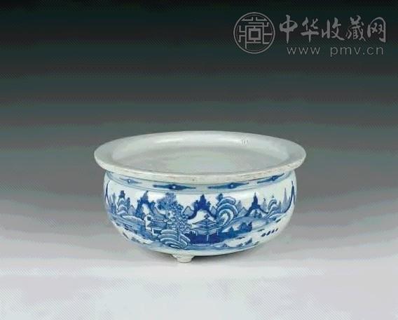 清 青花炉