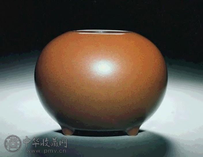 清雍正 仿铜釉三足炉