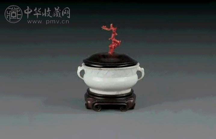 明 德化白釉双耳小炉