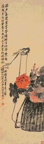俞原 花卉 镜心