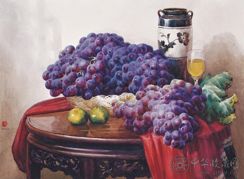 刘文甫 2006年作 葡萄和桔子