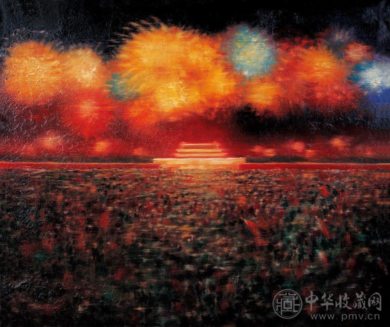 尹朝阳 2004年作 天安门 布面油画