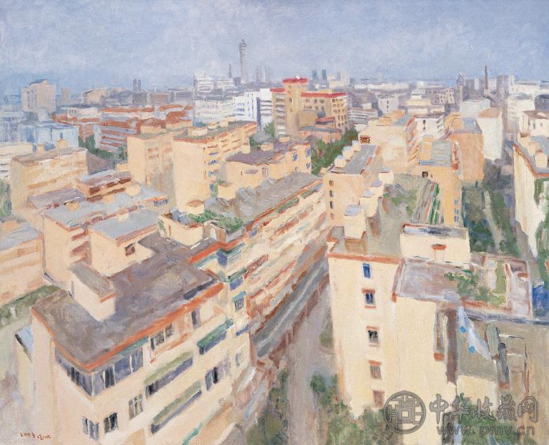 焦小健 2003年作 城 布面油画
