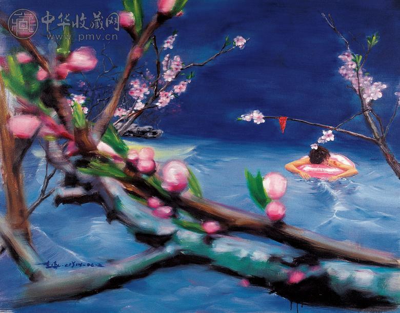 李胤 2006年作 风中梦·粉红季节 布面油画