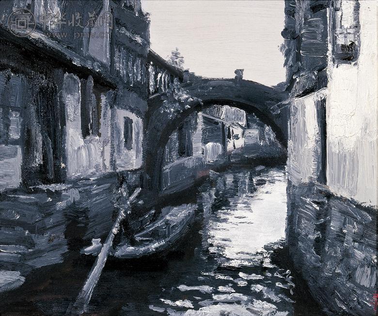 徐唯辛 2004年作 水乡 布面油画