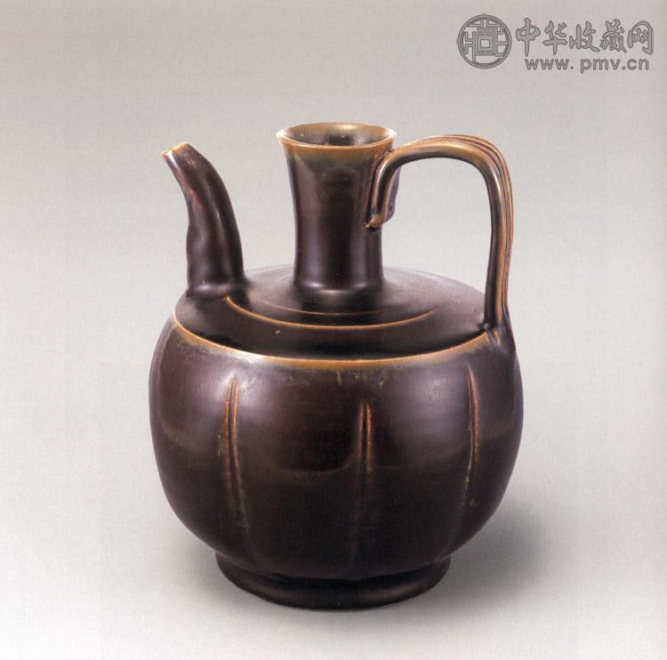 宋 耀州窑酱釉执壶