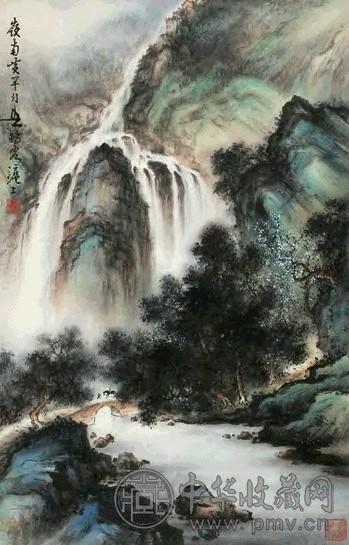 黄幻吾 1979年作 山水 镜片 纸本