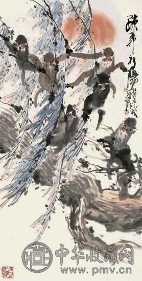 徐培晨 2003年作 柳朝阳 镜心 设色纸本