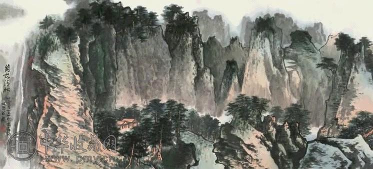 谢稚柳 1942年作 黄岳清秋 镜心 设色纸本