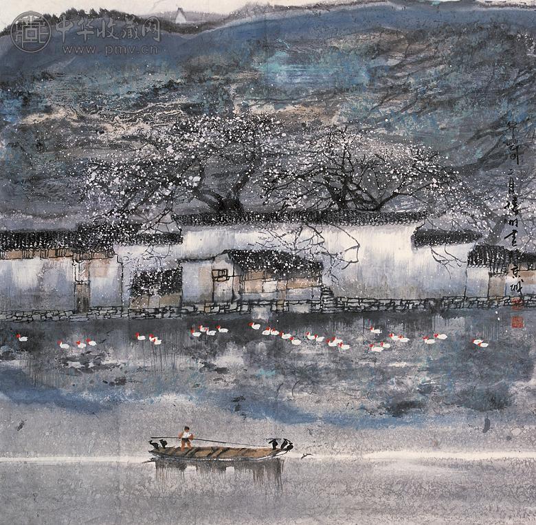 赵准旺 2005年作 早春二月 镜心 设色纸本